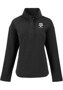 Cutter and Buck Texas A&M Aggies Womens Black Alumni Hunts Point Qtr Zip