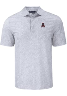 Cutter and Buck Alabama Crimson Tide Grey Vault Pike Flora Big and Tall Polo