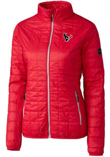 Cutter and Buck Houston Texans Womens Red Rainier PrimaLoft Filled Jacket