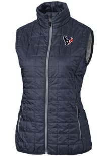 Cutter and Buck Houston Texans Womens Anthracite Rainier PrimaLoft Vest