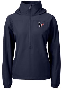 Cutter and Buck Houston Texans Womens Navy Blue Charter Eco Pullover