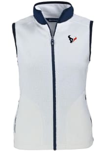 Cutter and Buck Houston Texans Womens Grey Cascade Sherpa Vest