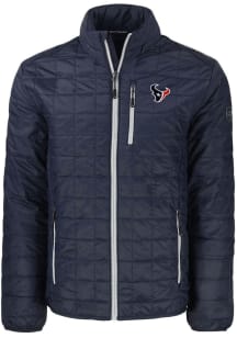 Cutter and Buck Houston Texans Mens Navy Blue Rainier PrimaLoft Filled Jacket