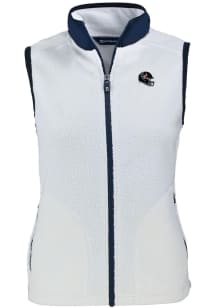 Cutter and Buck Houston Texans Womens Grey Helmet Cascade Sherpa Vest
