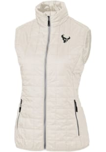 Cutter and Buck Houston Texans Womens White Mono Rainier PrimaLoft Vest