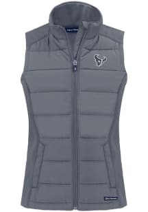 Cutter and Buck Houston Texans Womens Grey Mono Evoke Vest