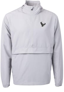 Cutter and Buck Houston Texans Mens Grey Mono Charter Eco Pullover Jackets