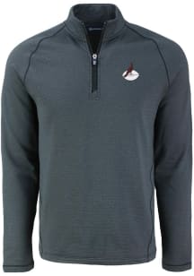 Cutter and Buck Arizona Cardinals Mens Black Historic Pehastin Long Sleeve Qtr Zip Pullover