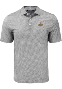 Cutter and Buck Houston Astros Black Cooperstown Pike Diamond Dot Big and Tall Polo