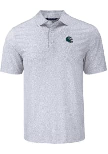 Cutter and Buck Philadelphia Eagles Grey Helmet Pike Flora Big and Tall Polo
