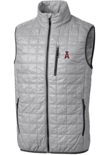 Cutter and Buck Los Angeles Angels Mens Grey Rainier PrimaLoft Puffer Sleeveless Jacket