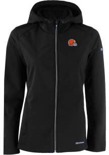 Cutter and Buck Cleveland Browns Womens Black Evoke Light Weight Jacket