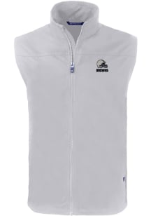 Cutter and Buck Cleveland Browns Mens Grey Mono Charter Sleeveless Jacket