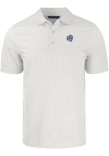 Cutter and Buck Michigan Wolverines Mens White Symmetry Short Sleeve Polo