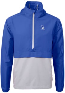 Cutter and Buck Duke Blue Devils Mens Blue Devil Head Charter Eco Pullover Jackets