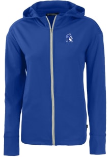 Cutter and Buck Duke Blue Devils Womens Blue Devil Head Daybreak Light Weight Jacket