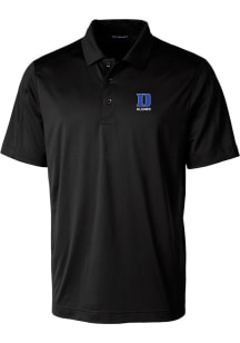 Cutter and Buck Duke Blue Devils Mens Black Alumni Prospect Short Sleeve Polo