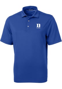 Cutter and Buck Duke Blue Devils Mens Blue Alumni Virtue Eco Pique Short Sleeve Polo