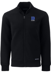 Cutter and Buck Duke Blue Devils Mens Black Alumni Roam Light Weight Jacket