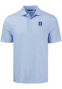 Cutter and Buck Duke Blue Devils Mens Blue Alumni Pike Diamond Dot Short Sleeve Polo