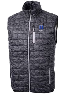 Cutter and Buck Duke Blue Devils Mens Black Alumni Rainier PrimaLoft Printed Sleeveless Jacket
