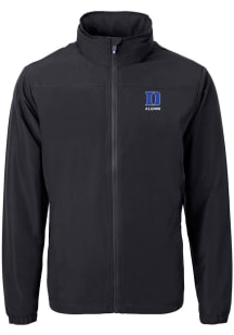 Cutter and Buck Duke Blue Devils Mens Black Alumni Charter Eco Light Weight Jacket