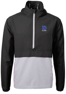 Cutter and Buck Duke Blue Devils Mens Black Alumni Charter Eco Pullover Jackets