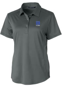 Cutter and Buck Duke Blue Devils Womens Grey Alumni Prospect Short Sleeve Polo Shirt