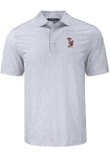 Cutter and Buck Minnesota Golden Gophers Grey Vault Pike Flora Big and Tall Polo