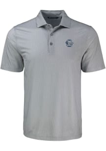 Cutter and Buck Penn State Nittany Lions Grey Vault Shadow Check Big and Tall Polo