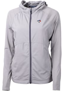 Cutter and Buck Toronto Blue Jays Womens Anthracite Adapt Eco Light Weight Jacket