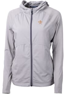 Cutter and Buck Houston Astros Womens Grey Adapt Eco Light Weight Jacket