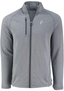 Cutter and Buck Pittsburgh Pirates Mens Grey Mono Pehastin Light Weight Jacket