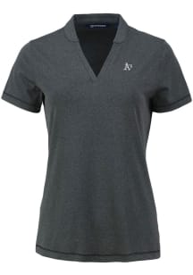 Cutter and Buck Oakland Athletics Womens Black Mono Forge Short Sleeve T-Shirt