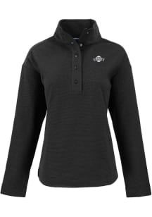 Cutter and Buck San Francisco Giants Womens Black Mono Hunts Point Qtr Zip