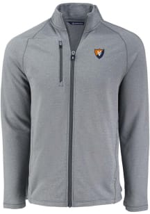 Cutter and Buck Illinois Fighting Illini Mens Grey Vault Pehastin Light Weight Jacket
