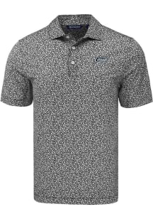 Cutter and Buck UCF Knights Mens Black Citronaut Pike Flora Short Sleeve Polo