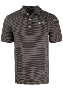 Cutter and Buck UCF Knights Mens Black Citronaut Forge Eco Fine Line Short Sleeve Polo
