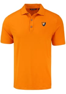 Cutter and Buck Illinois Fighting Illini Mens Orange Vault Forge Recycled Short Sleeve Polo