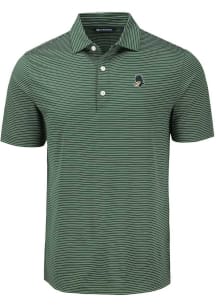 Cutter and Buck Michigan State Spartans Mens Green Vault Forge Eco Fine Line Short Sleeve Polo
