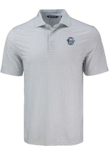 Cutter and Buck Penn State Nittany Lions Mens Grey Vault Pike Diamond Dot Short Sleeve Polo