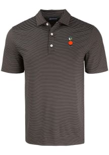 Cutter and Buck UCF Knights Mens Black Vault Forge Eco Fine Line Short Sleeve Polo