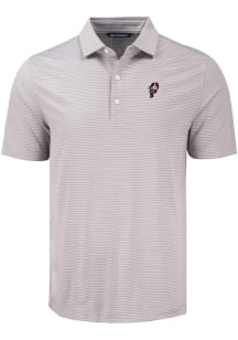 Cutter and Buck Ohio State Buckeyes Mens Grey Vintage Forge Eco Fine Line Short Sleeve Polo