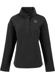 Cutter and Buck Cincinnati Bearcats Womens Black Vault Hunts Point Qtr Zip