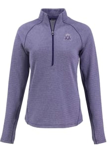 Cutter and Buck Northwestern Wildcats Womens Purple Vault Pehastin Qtr Zip