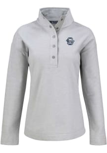 Cutter and Buck Penn State Nittany Lions Womens Grey Vault Hunts Point Qtr Zip