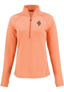 Cutter and Buck Tennessee Volunteers Womens Orange Vault Pehastin Qtr Zip