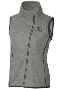 Cutter and Buck Tampa Bay Rays Womens Grey Mainsail Vest