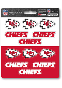 Kansas City Chiefs 12pk Mini Auto Decal - Red