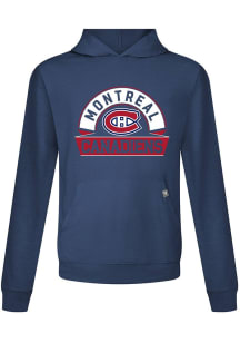 Levelwear Montreal Canadiens Mens Navy Blue Relay Banner Arch Hood